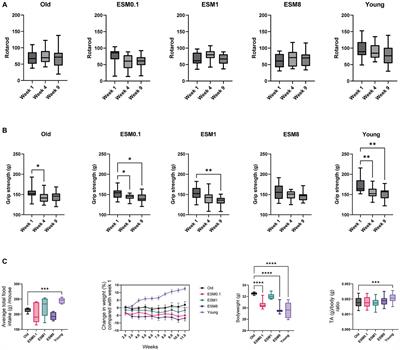 Dietary intake of micronized avian eggshell membrane in aged mice reduces circulating inflammatory markers, increases microbiota diversity, and attenuates skeletal muscle aging